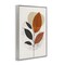 Stupell Industries Autumnal Neutral Leaves Framed Giclee Wall Art Design by LSR Design Studio